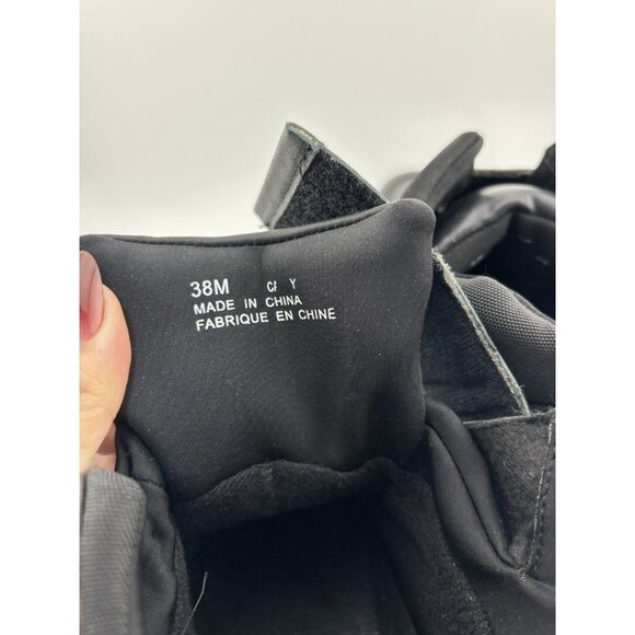 VINTAGE ROMIKA Women's Size 38 / 7.5 Black Faux Leather Cathy Hook & Loop Boots - Picture 6 of 9